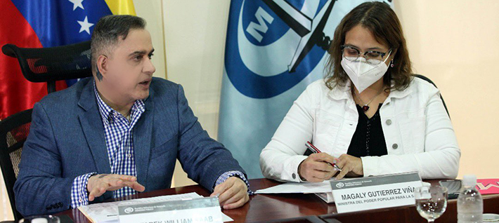Fiscal General de la República Tarek William Saab organizó mesa técnica con Ministra del Poder Popular para la Salud