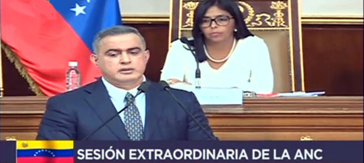 Fiscal General expuso ante la ANC solicitud de enjuiciamiento contra el diputado Freddy Guevara