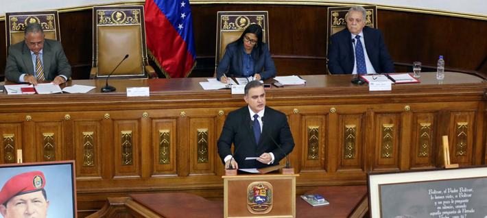 Fiscal General se colocó a la disposición de la Asamblea Nacional Constituyente