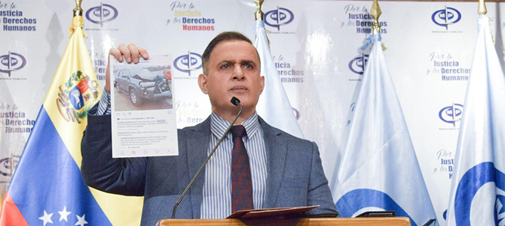 Fiscal General Tarek William Saab informó sobre el desmantelamiento de una red que estafaba a compradores de vehículos importados