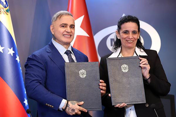 Fiscal General Tarek William Saab firmó Programa de Cooperación 2024-2026 con la Fiscalía General de Cuba