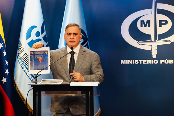 Fiscal General Tarek William Saab anunció la detención de implicados en desmantelamiento del SEN